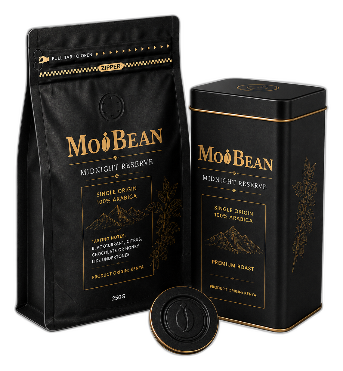 MoiBean coffee pack angle view